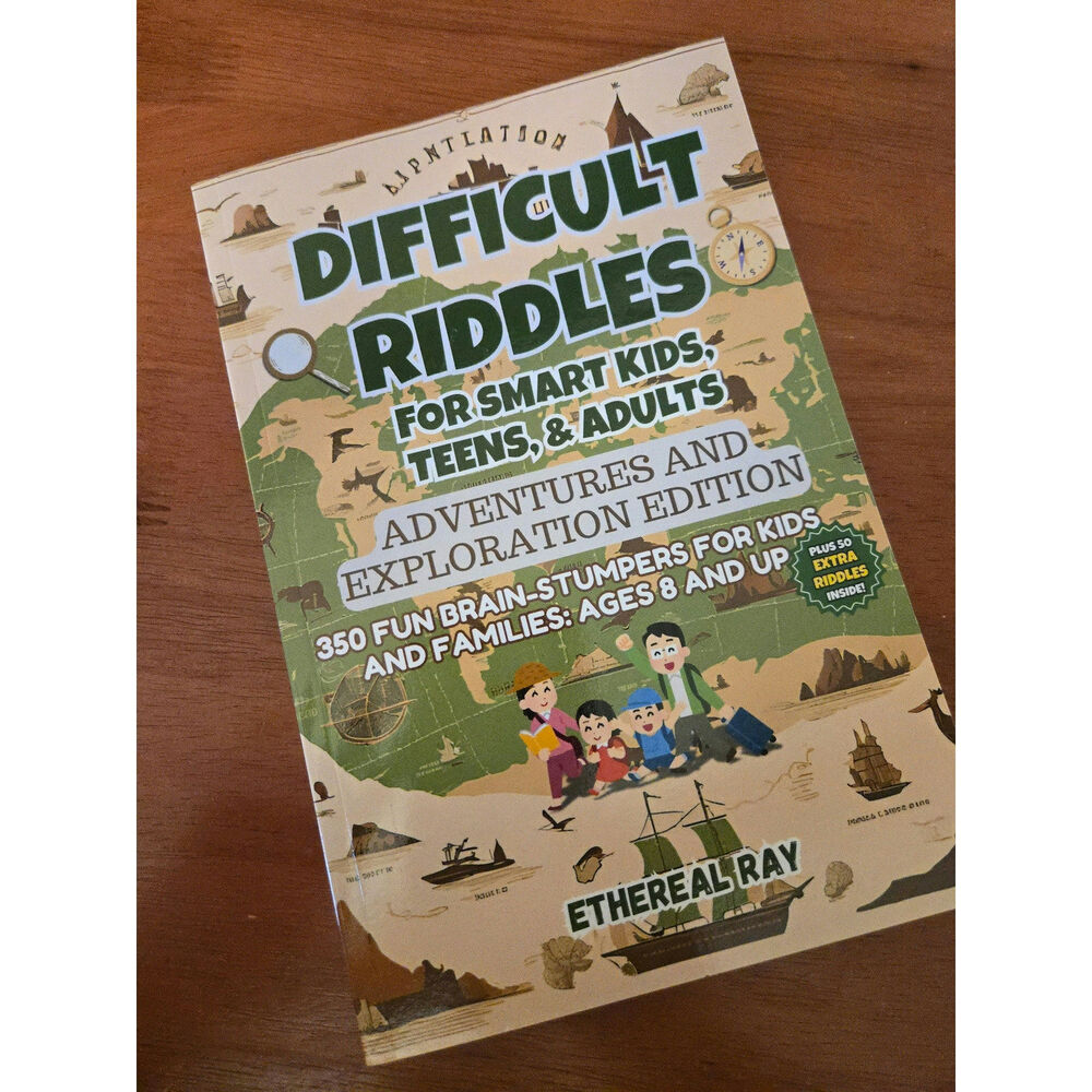 Book "Difficult Riddles For Smart Kids, Teens, & Adults" By Ethereal Ray